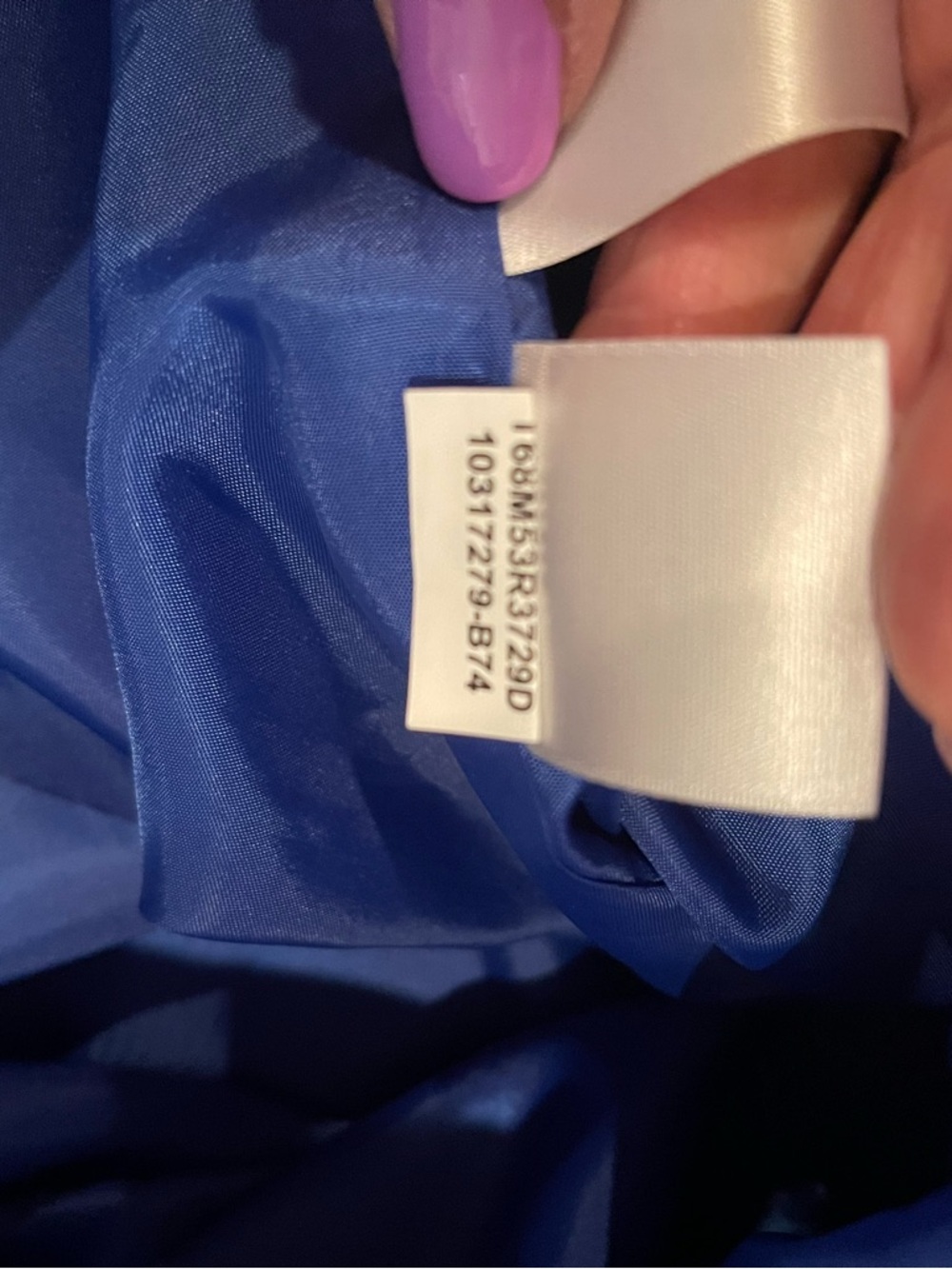 Evan Picone Royal Blue V-Neck Sheath Dress 16 - Picture 6 of 15